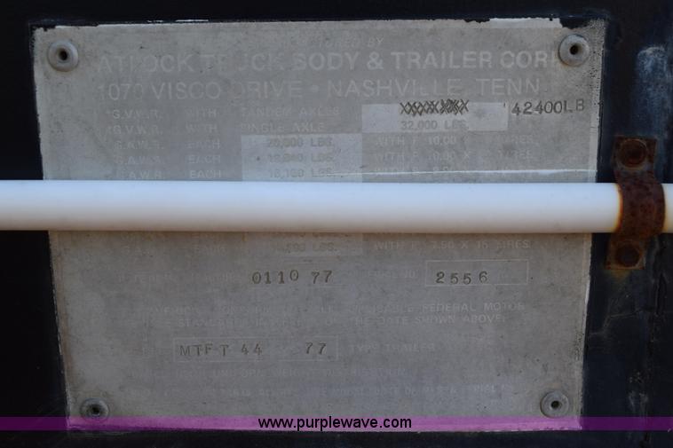 image for item K6636 1977 Matlock enclosed racing trailer