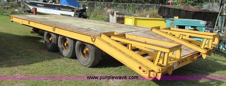 image for item K6731 1973 Trail-Eze 1090-24 equipment trailer