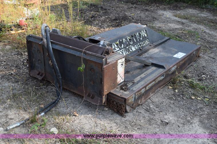 image for item L5938 Woods Bushwacker rotary mower skid steer attachment