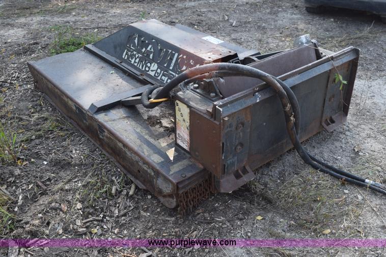 image for item L5938 Woods Bushwacker rotary mower skid steer attachment