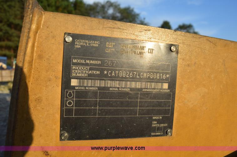 image for item L5963 2003 Caterpillar 267 skid steer