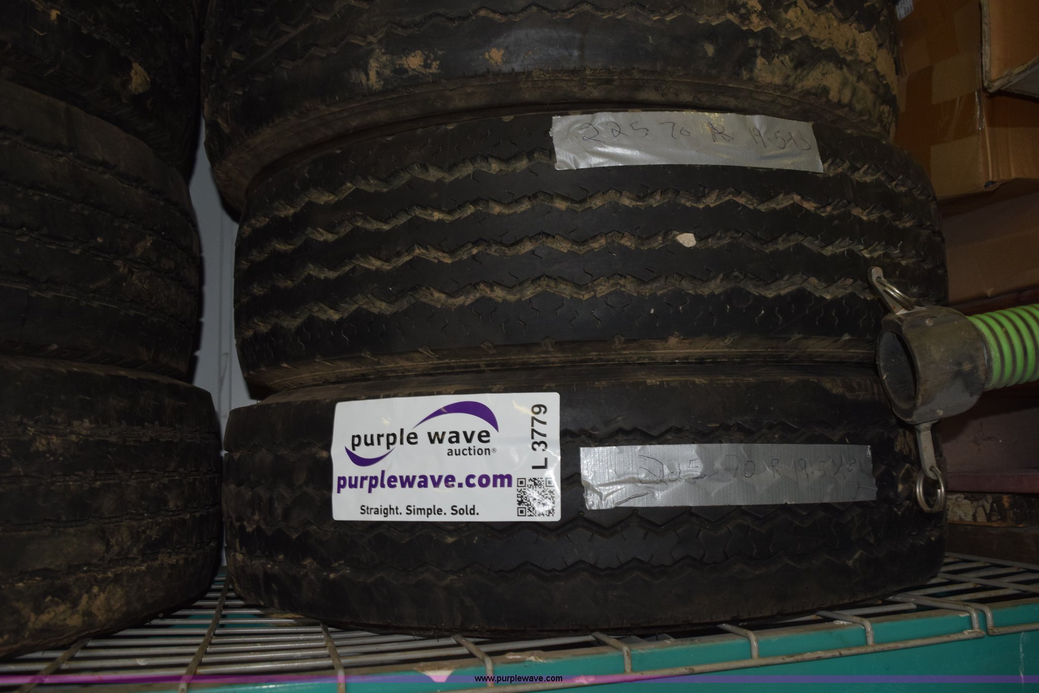 (9) assorted tires in Rochester, MN Item L3779 sold Purple Wave