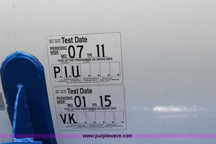 image for item J3662 1966 Trinity anhydrous ammonia/propane tank trailer