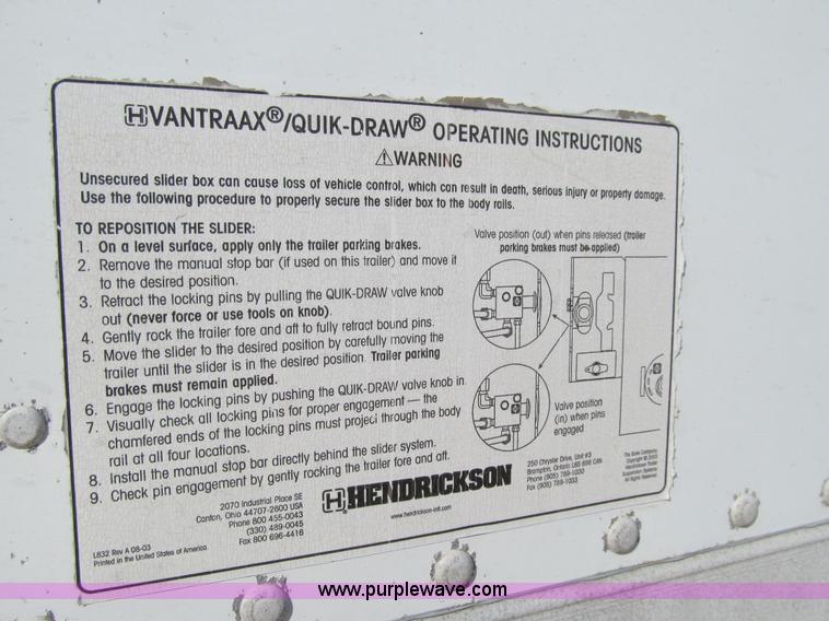 image for item K6353 2005 Great Dane 7411TP-SA dry van trailer