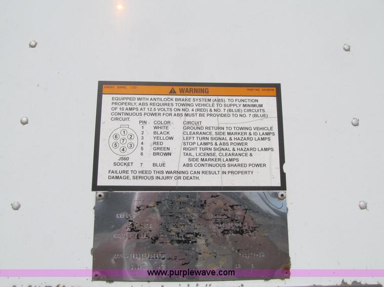 image for item K6354 2005 Great Dane 7411TP-SA dry van trailer