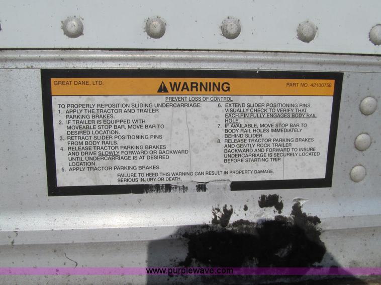 image for item K6354 2005 Great Dane 7411TP-SA dry van trailer