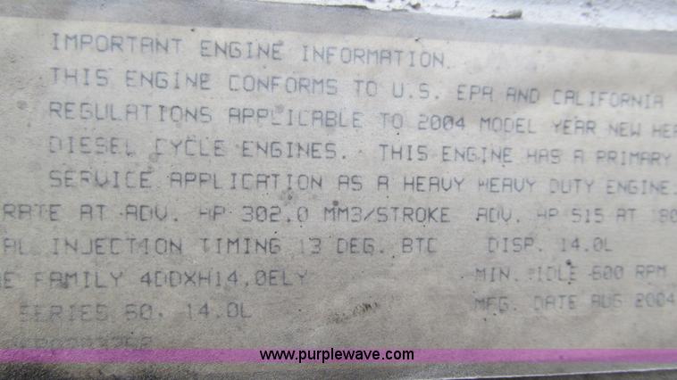 image for item L5274 2005 Freightliner Columbia semi truck