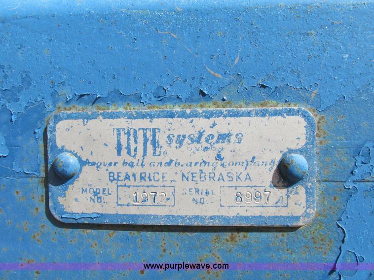 image for item BK9225 Tote Systems anhydrous ammonia nurse tank