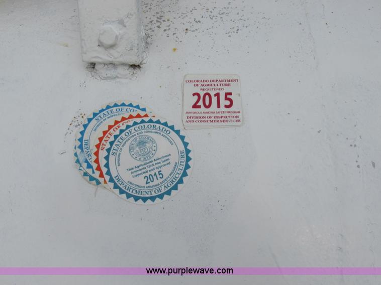 image for item BK9237 Anhydrous ammonia nurse tank