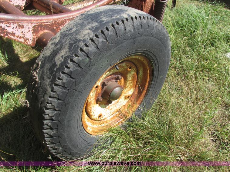 image for item H1156 Shop built hydraulic bale carrier and hay rack