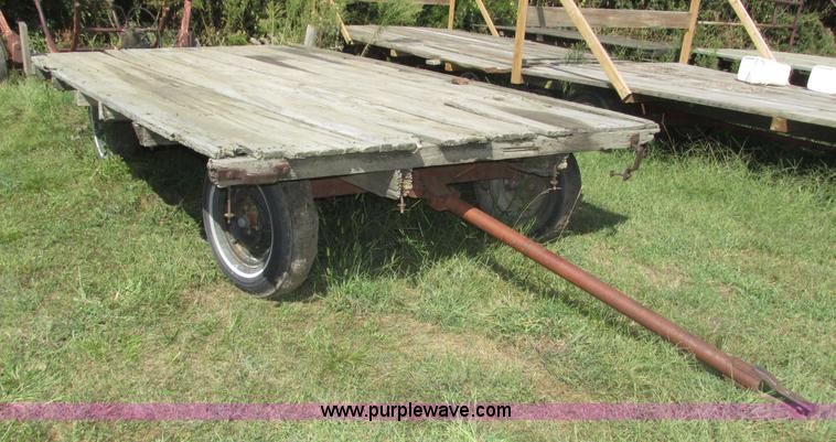 image for item H1156 Shop built hydraulic bale carrier and hay rack