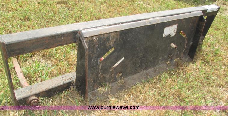 image for item H1157 Shop built bale spear skid steer attachment