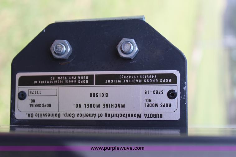 image for item J4406 2003 Kubota BX1500 MFWD tractor