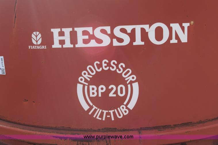 image for item J7136 Hesston BP20 tilt tub hay processor