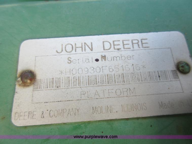 image for item L4087 John Deere 930 platform head