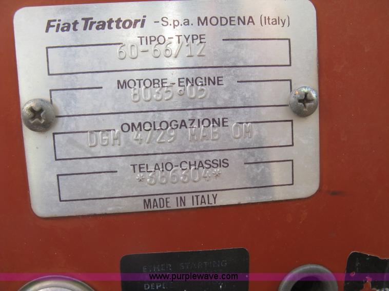 image for item L6320 Fiat Hesston 6066 tractor