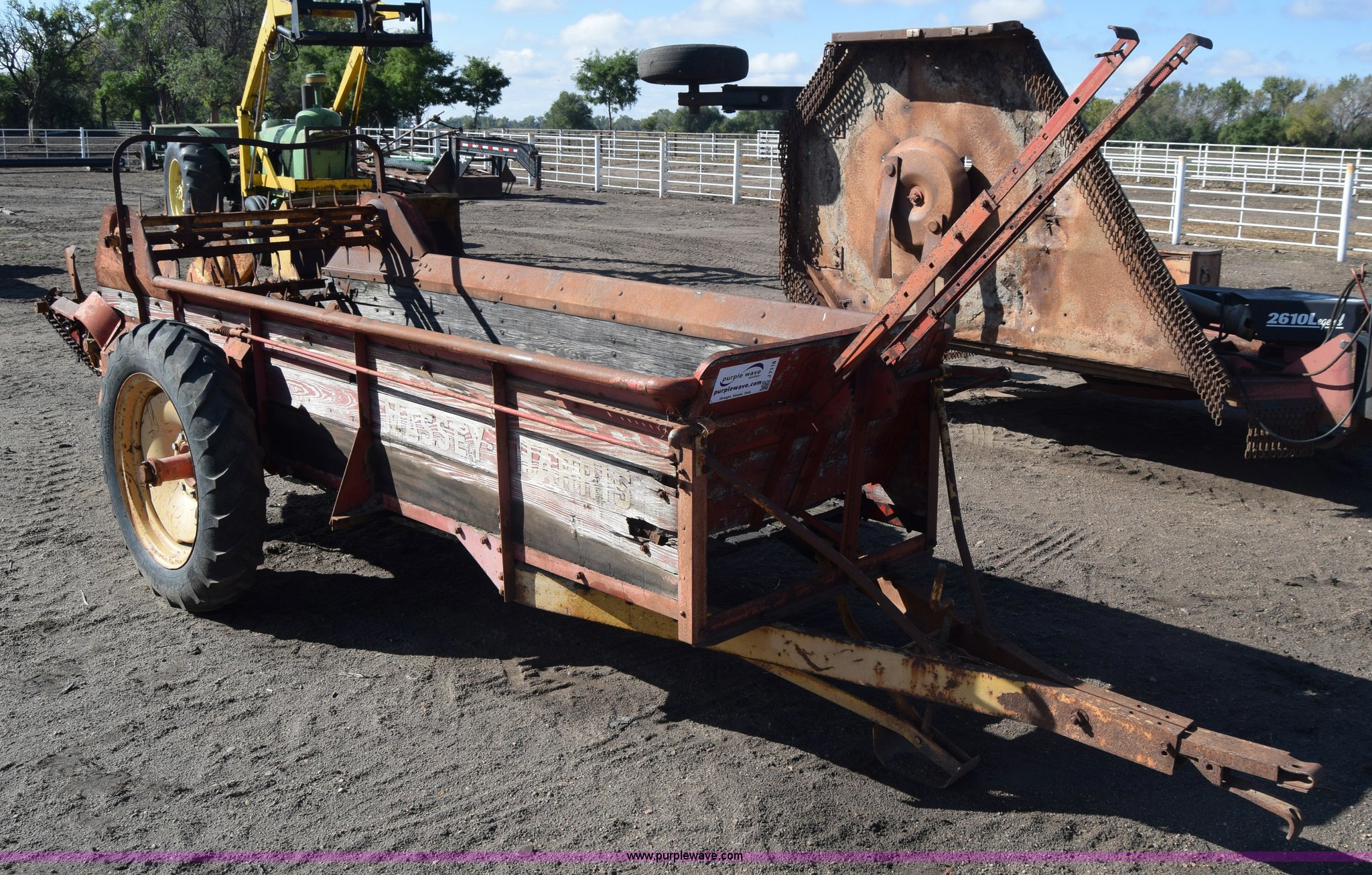 MasseyHarris manure spreader in Kinsley, KS Item J7118 sold Purple