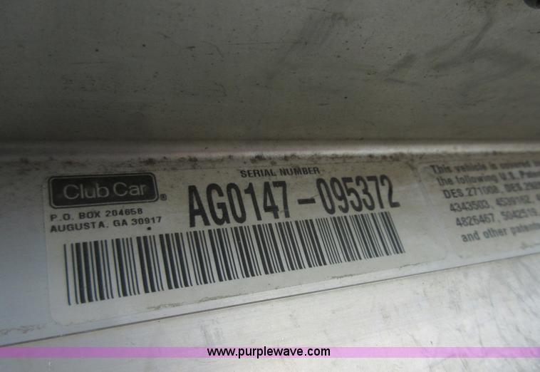 image for item BB9236 2001 Club Car golf cart