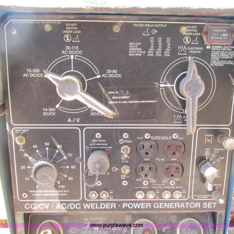 image for item BG9242 Miller Trailblazer 250G welder/generator