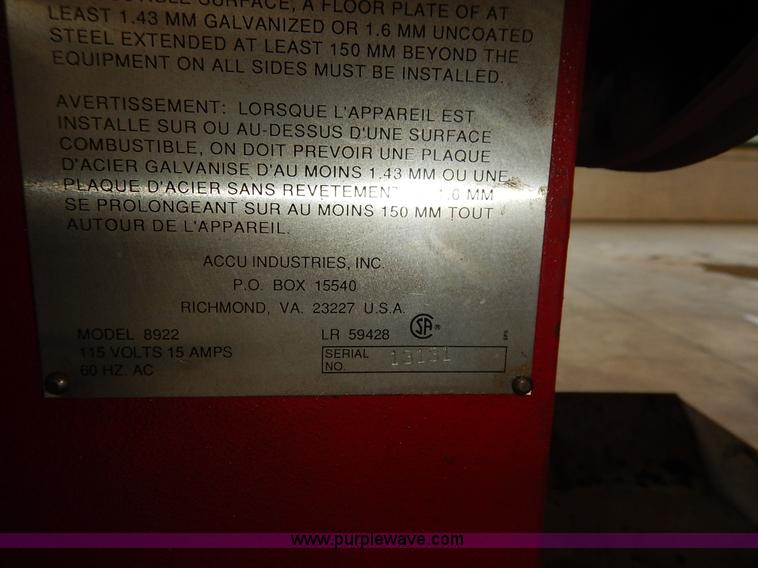 image for item BH9777 Accu Turn rotary brake lathe