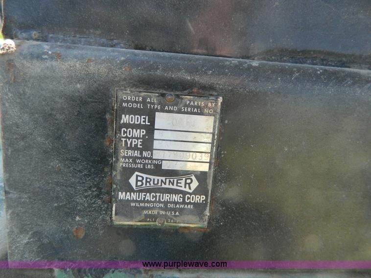 image for item BJ9014 Brunner 50RH8 air compressor