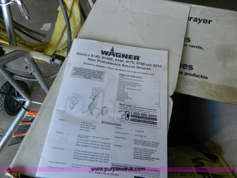 image for item BJ9038 Wagner paint sprayer