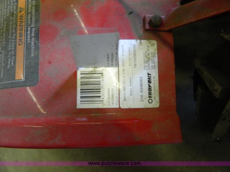 image for item BJ9040 Troy-Bilt rear tine tiller