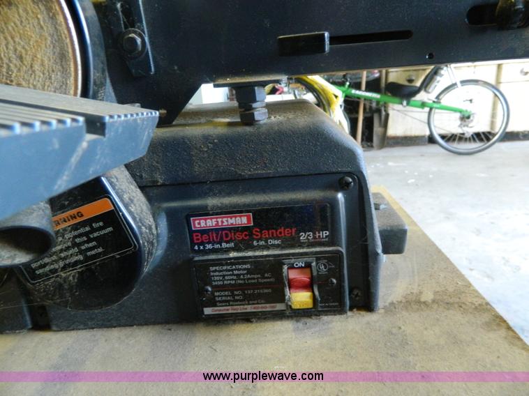 image for item BJ9042 Craftsman belt/disc sander