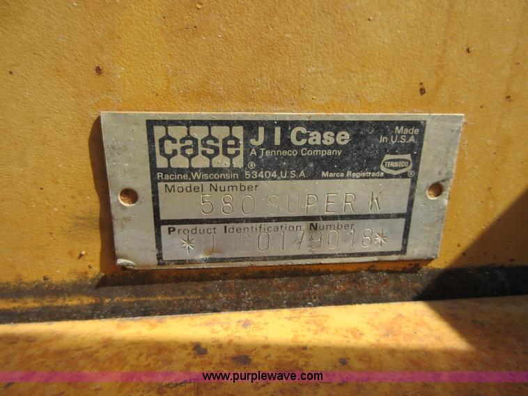 image for item I1966 1994 Case 580 Super K backhoe