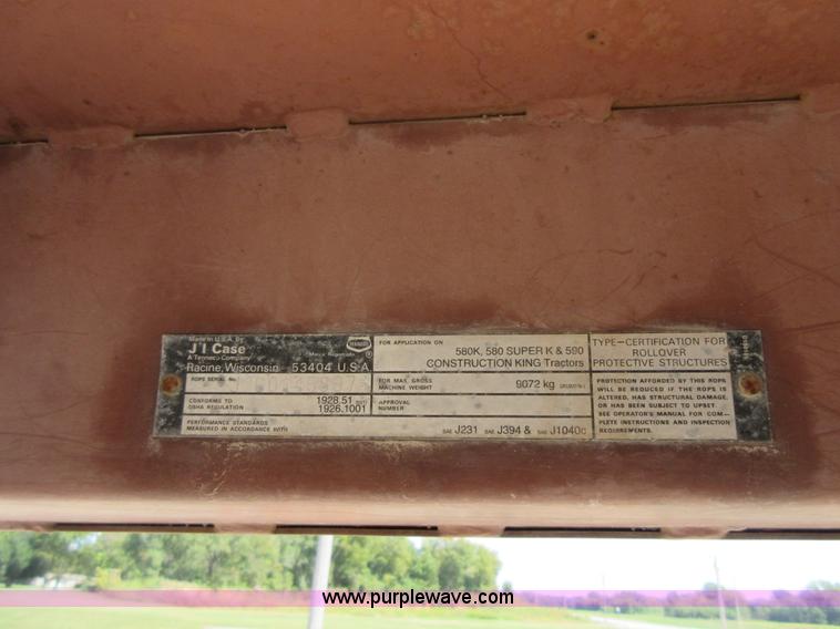 image for item I1966 1994 Case 580 Super K backhoe