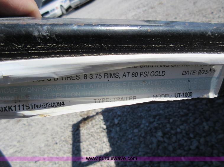 image for item I6443 1992 Tow Go tilt deck trailer