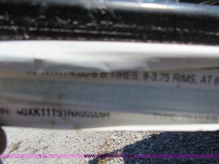 image for item I6443 1992 Tow Go tilt deck trailer