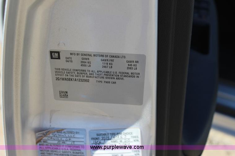 image for item J4375 2010 Chevrolet Impala