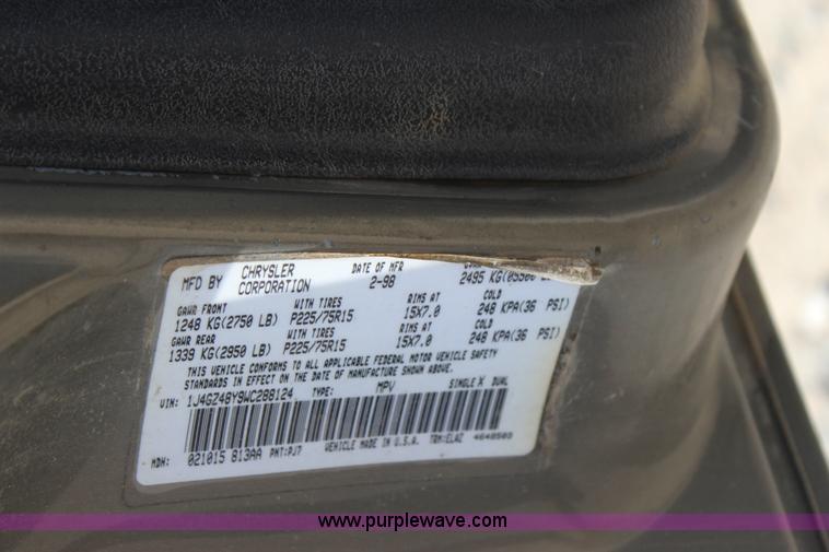 image for item J4378 1998 Jeep Grand Cherokee Laredo SUV