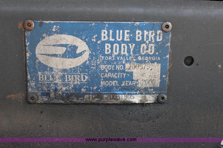image for item J4391 2000 Blue Bird Commercial Bus