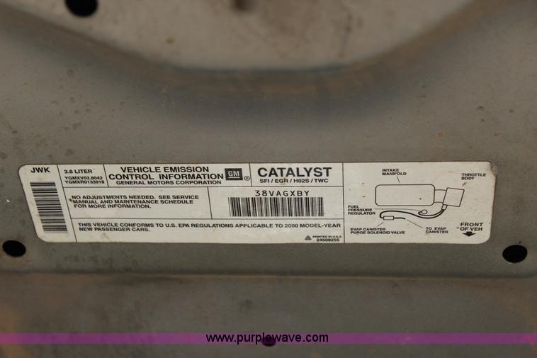 image for item J4402 2000 Pontiac Grand Prix GTP