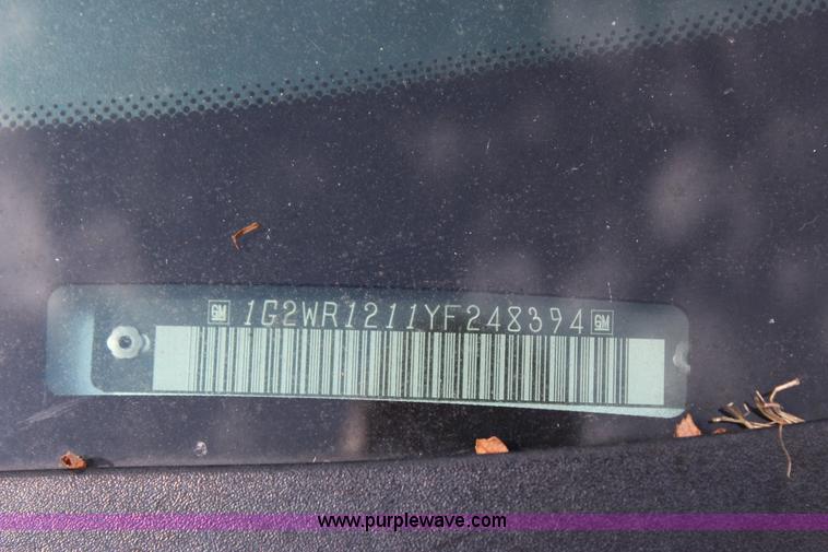 image for item J4402 2000 Pontiac Grand Prix GTP