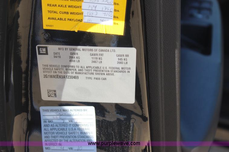 image for item J4478 2010 Chevrolet Impala