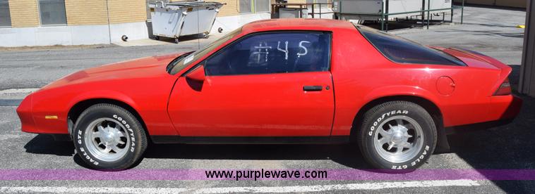 image for item J7233 1985 Chevrolet Camaro Berlinetta
