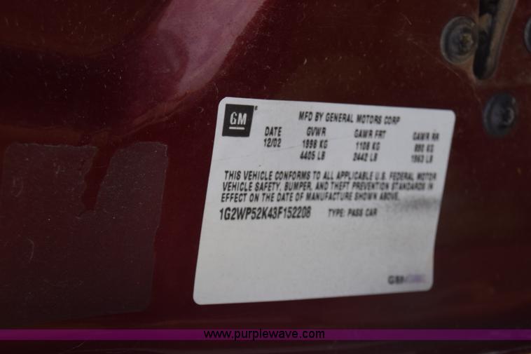 image for item J7778 2003 Pontiac Grand Prix GT