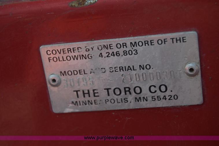 image for item J8055 Toro Groundmaster 325D lawn mower