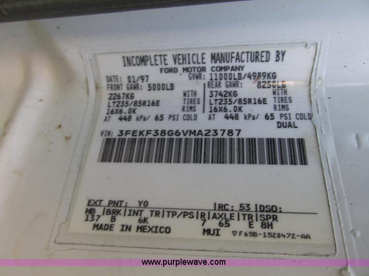 image for item J8714 1997 Ford F350 XL service truck