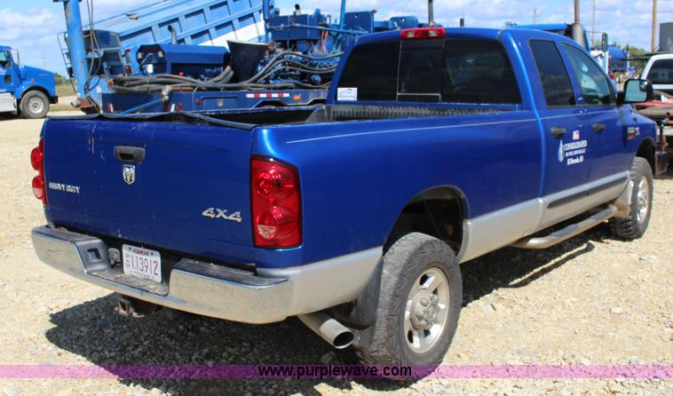 image for item K1159 2007 Dodge Ram 2500 Quad Cab pickup truck