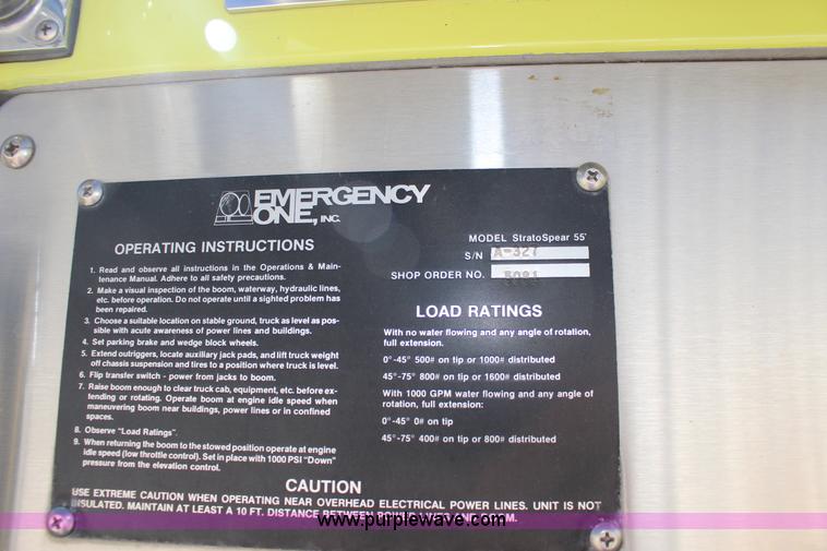 image for item K1177 1974 Ford 8000 ladder fire truck