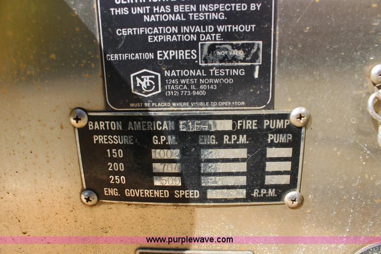 image for item K1177 1974 Ford 8000 ladder fire truck