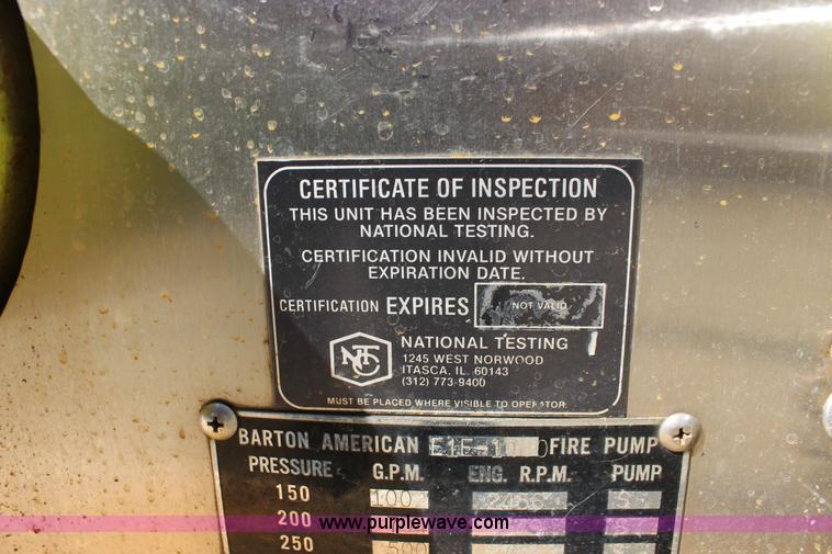 image for item K1177 1974 Ford 8000 ladder fire truck