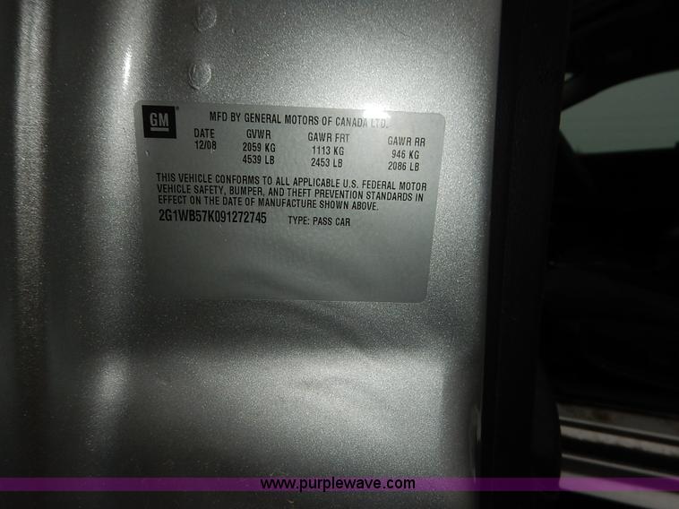 image for item K1659 2009 Chevrolet Impala LS