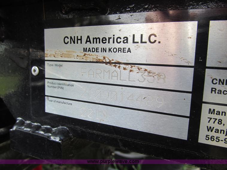 image for item K6351 2012 Case IH Farmall 35B MFWD tractor