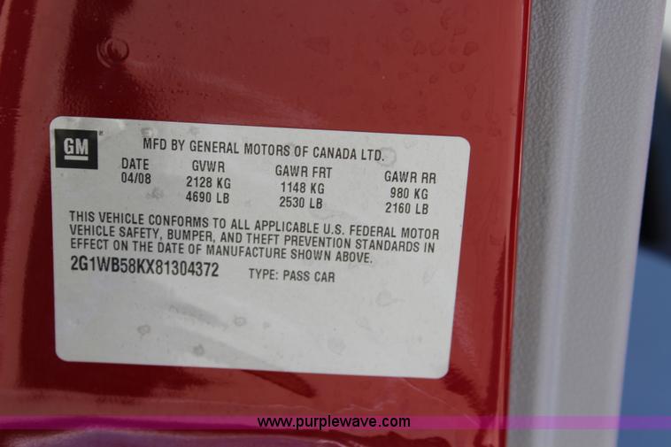 image for item L2315 2008 Chevrolet Impala LS