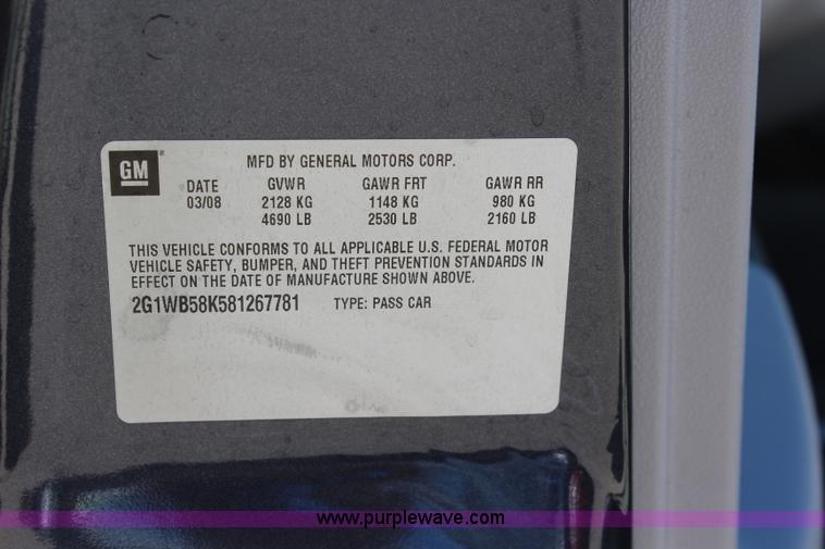 image for item L2316 2008 Chevrolet Impala LS